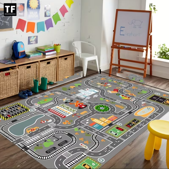 Colorful Road Polyester Carpet - огляд і ціна Commercial Printing Supplies Usa
