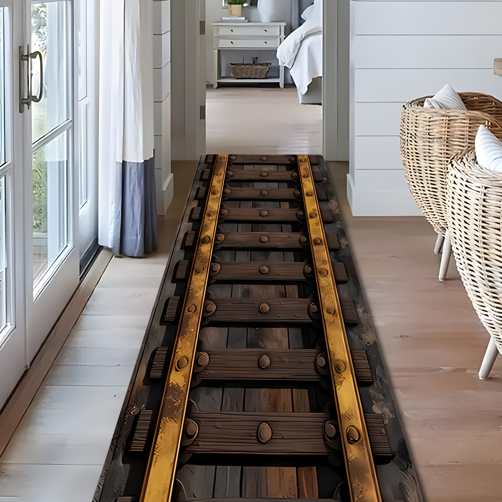 Vintage Train Track Print Long - огляд і ціна Commercial Printing Supplies Usa