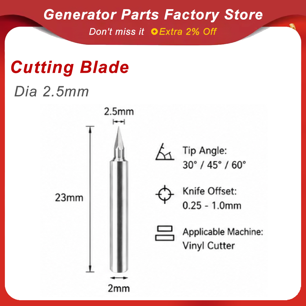 Dia 2.5mm GCC Jaguar Cutting B - огляд і ціна Cutting Plotter Blade