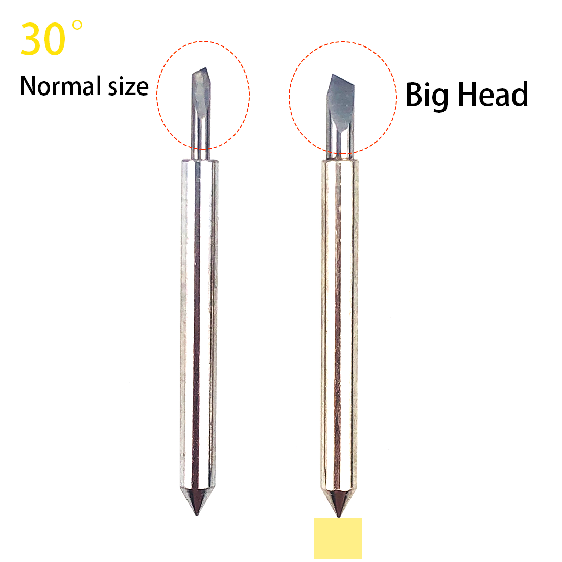 15pcs 30 Degrees Dia. 2mm Big  - огляд і ціна Cutting Plotter Blade